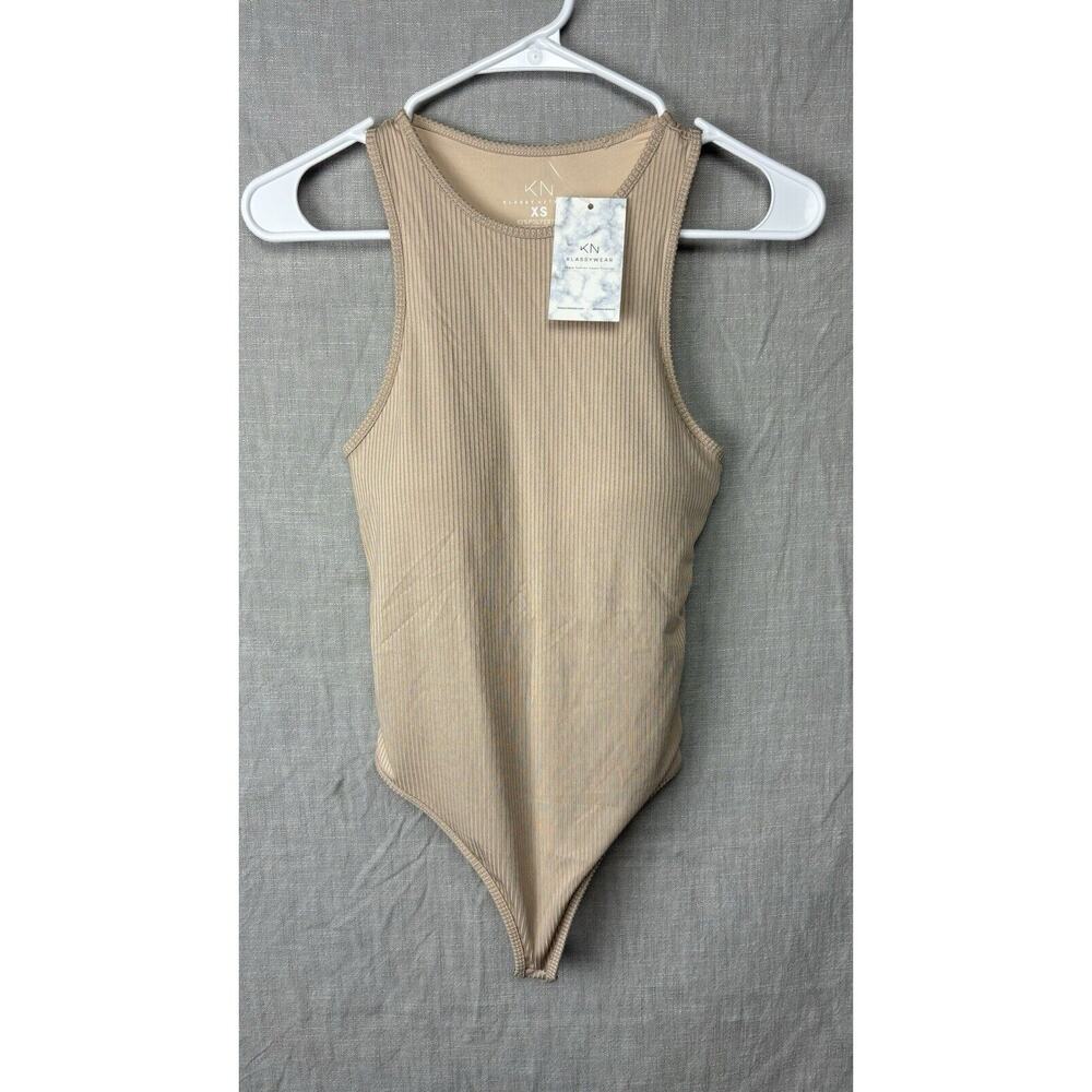 NWT KLASSY NETWORK Compression Thong Bodysuit Snap Crotch Size XS NEW